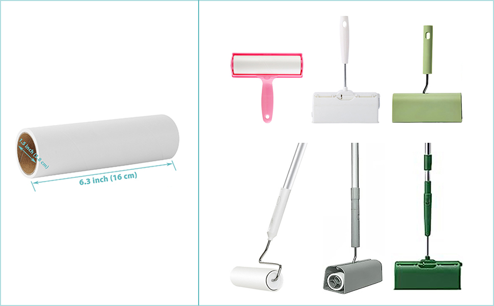 6.3 inch Lint Roller Refills