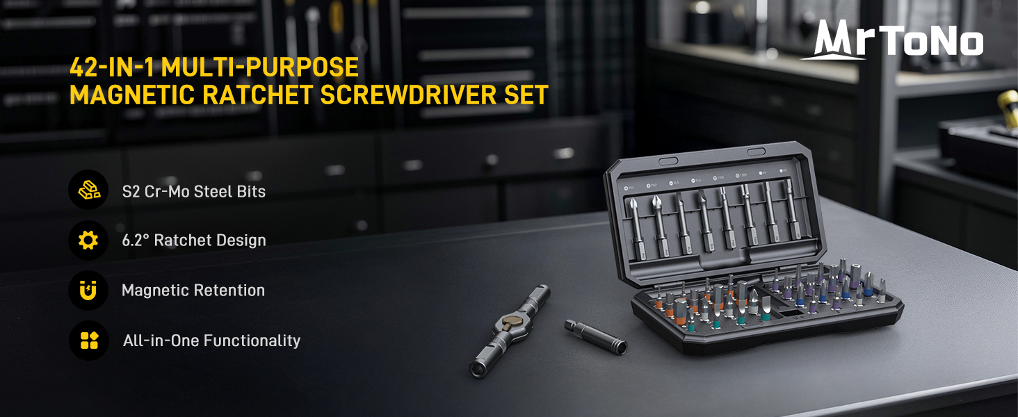 42 in 1 screwdriver set magnetic ratcheting torque screwdriver kit set multi screwdriver bits