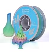 TECSONAR TECSONAR Matte Rainbow PLA 3D Printer Filament, 1KG Spool(2.2lbs) 1.75mm PLA Fast Color ...