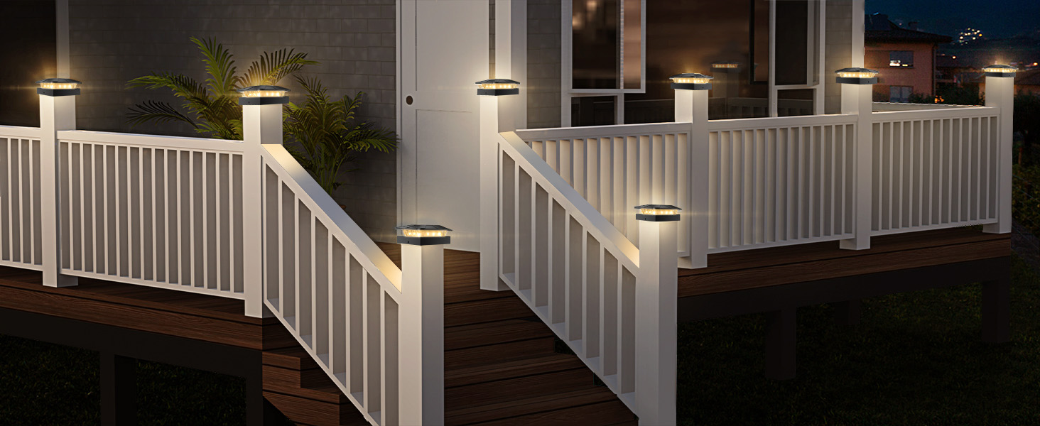 solar post lights outdoor