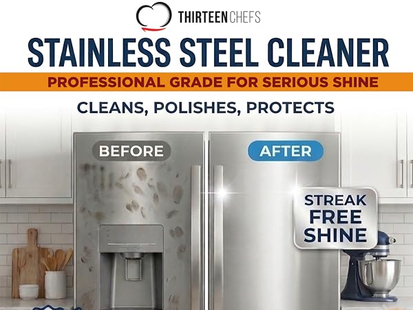 Stainless Steel Cleaner, Professional Grade to Polish and Protect