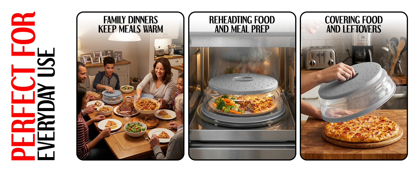 Galleyby Silicone Microwave and Plate Cover is Perfect for Everyday Use
