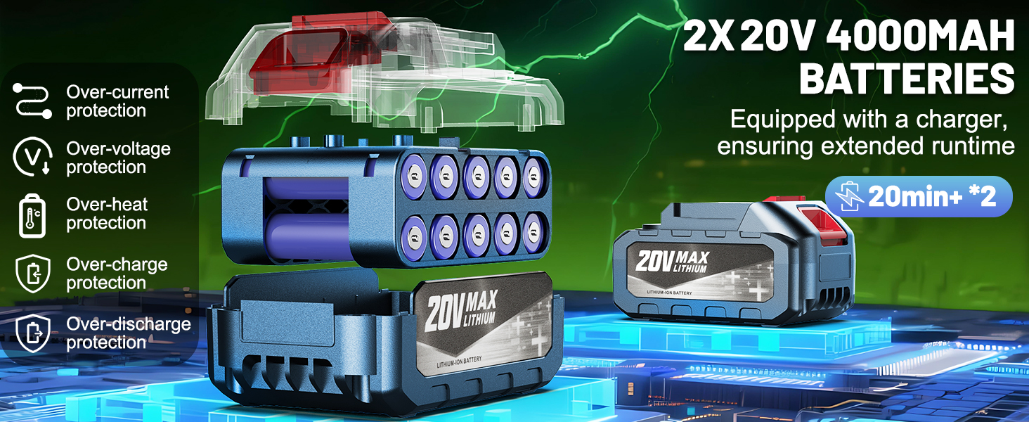 lawn blower cordless with battery