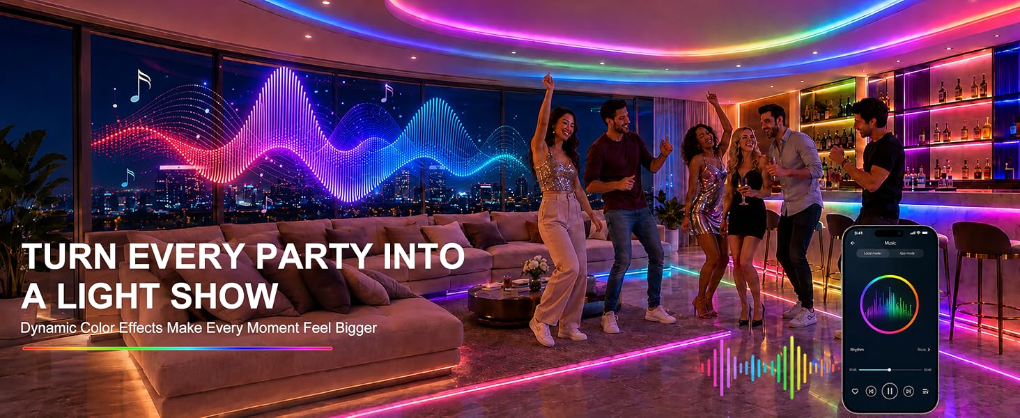 TURN EVERY PARTY INTOA LIGHT SHOW