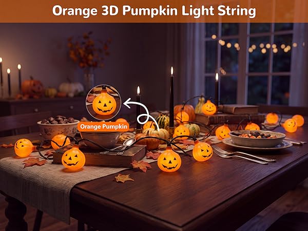 outdoor halloween pumpkin lights; plastic jack o lantern pumpkins lights; halloween pumpkin lights