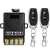 DieseRC 433Mhz Wireless Remote Control Switch AC 110V 120V 240V 220V 30A Relay Receiver with 2 Tr...