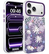 Fsoole Magnetic for iPhone 17 Pro Max Case [Compatible with MagSafe] Pretty Gradient Daisy Flower...