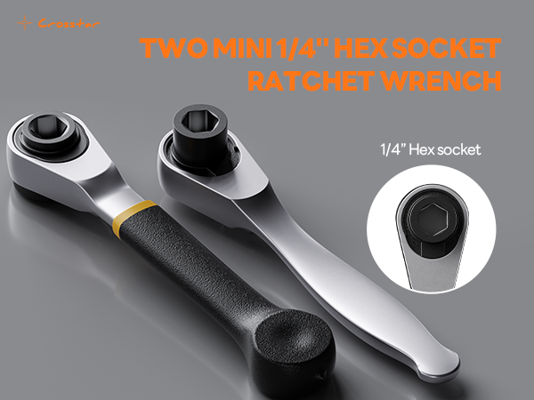 Crosstar 5-Piece Mini Ratchet Wrench Set