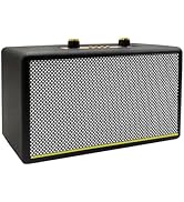 Portable Retro Bluetooth Speaker with FM Radio Treble/Bass Aux Input,USB Port,Micro SD Card Slot-...