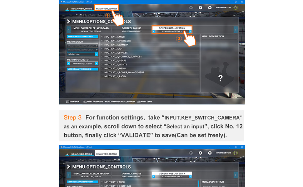 PXN 2113 setup in Microsoft Flight Simulation