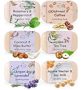 O NATURALS 100% Natural Bar Soap - Gift Set for Women - Organic Ingredients &amp; Essential Oils - Sp...