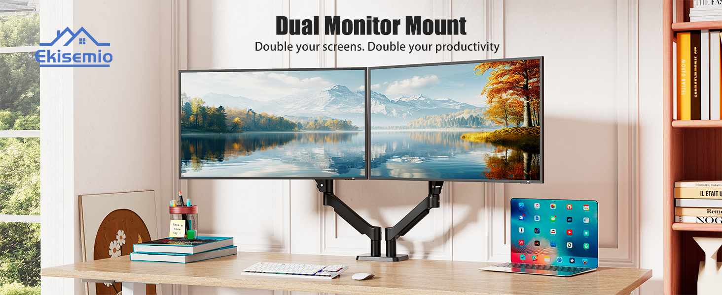 dual monitor stand