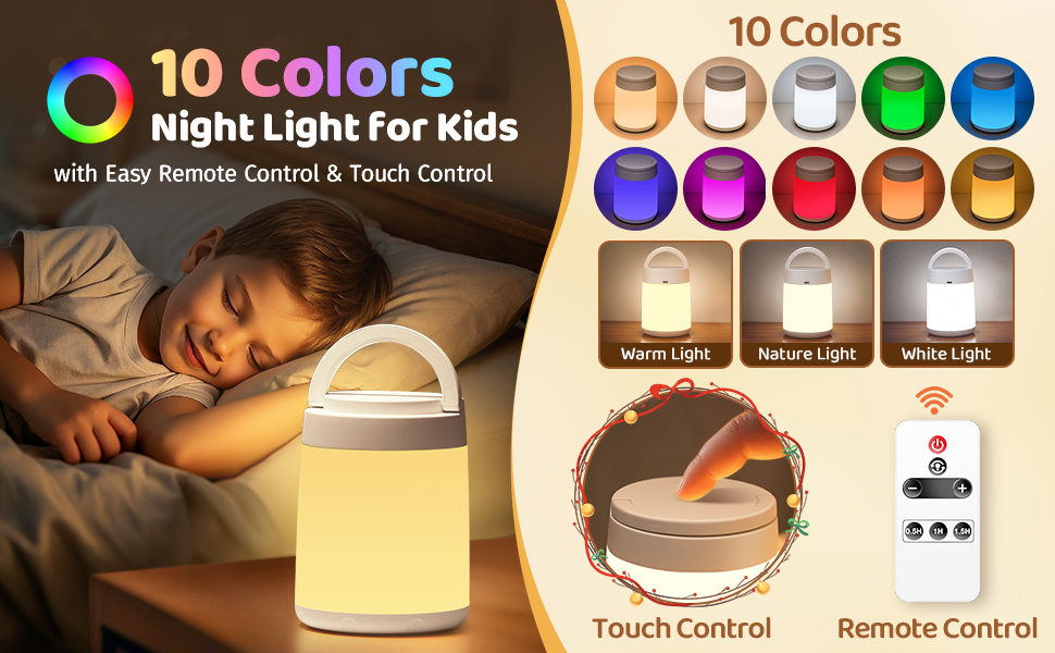 Baby Night Light Nursery Lamp for Breastfeeding Kids Night Light for Kids Baby Essentials Newborn