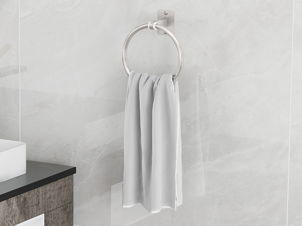 bathroom hardware set brushed nickel