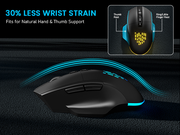 ergo rgb backlit mouse