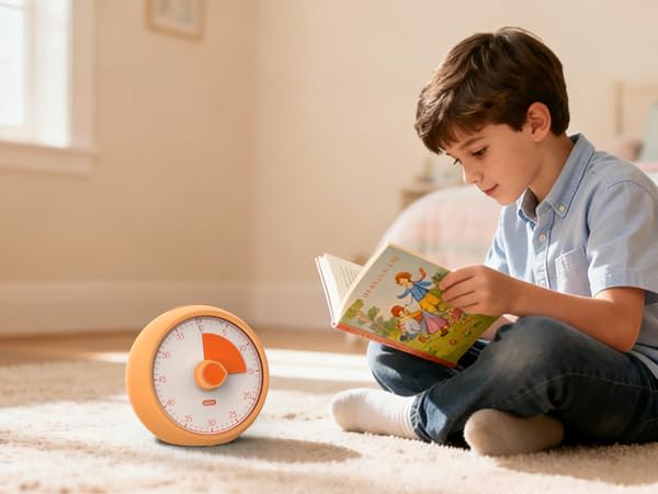 Boost kid&amp;#39;s focus with our visual timer! Watch them dive into reading, effortlessly track study time