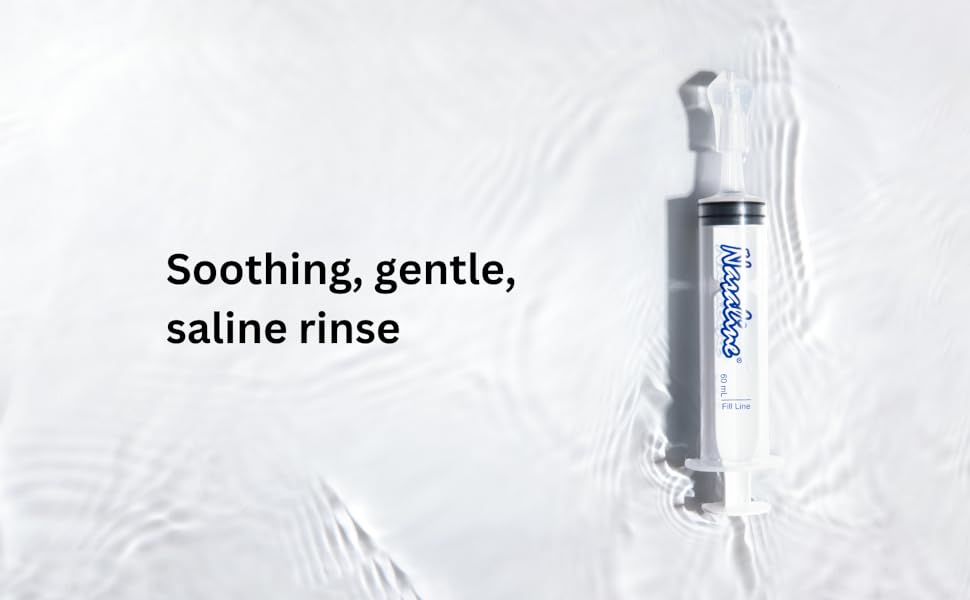 Soothing, gentle, saline rinse