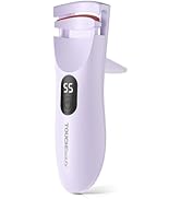 TOUCHBeauty Rechargeable Heated Eyelash Curler with LED Display, Featuring 3-Level Adjustable Tem...