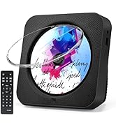 CD Player Portable, Bluetooth CD Players for Home with Remote Control HiFi Stereo LED Display Tim...