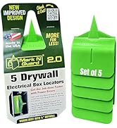 Buddy Tools Mark N Guard, Set of 5 - Drywall Outlet Marker for Finishing - Protects Wires During ...