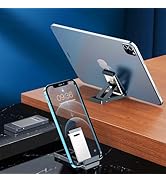 HIYJEN Tablet Mini Stand for iPad Holder Mount Desk, Portable Phone Small Stand Holder for iPhone...