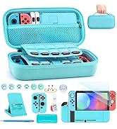 Switch Case for NS Switch - innoAura 18 in 1 Switch Accessories Bundle with Switch Carrying Case,...