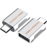 COUPLING USMILE USB C to USB Adapter [2 Pack],USB C to A Adapter | Type C to USB|10Gbps High-Spee...