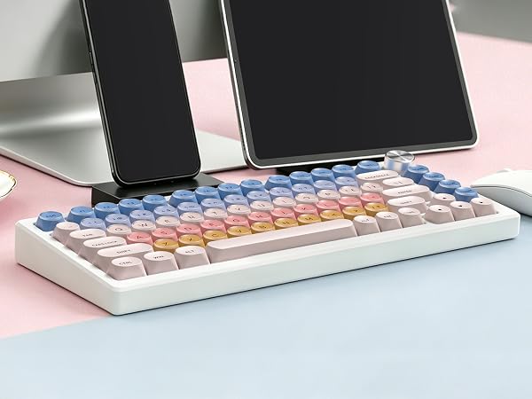 Rainbow Macaron Jelly Look for Desk Setup
