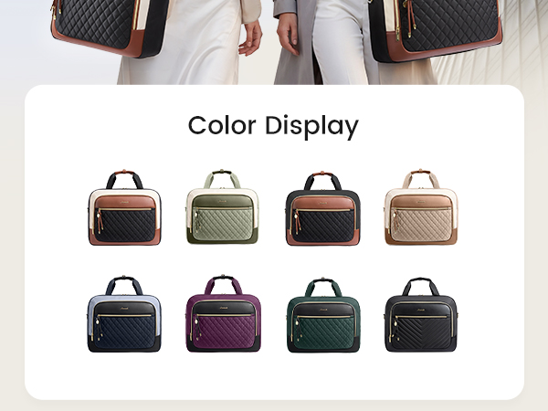 LOVEVOOK Laptop Briefcase for Women, Computer Messenger Shoulder Bags 
