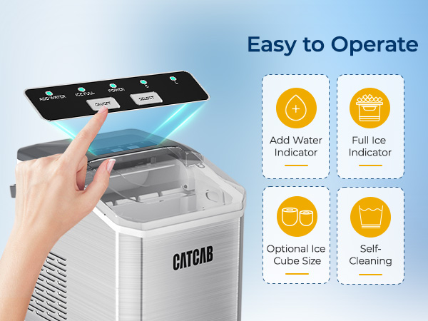 Portable Ice Machine Maker Countertop Operation Panel Introduction