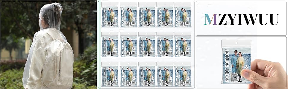 Ponchos Family Pack with Hood