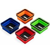 AMM 4 Pack Foldable Magnetic Parts Tray Set, Magnetic Tool Trays for Bolts Screws Nuts &amp; Small Me...