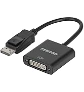 FEMORO DisplayPort to DVI Adapter Converter, Display Port DP to DVI-I Adapter Male to Female 1080...