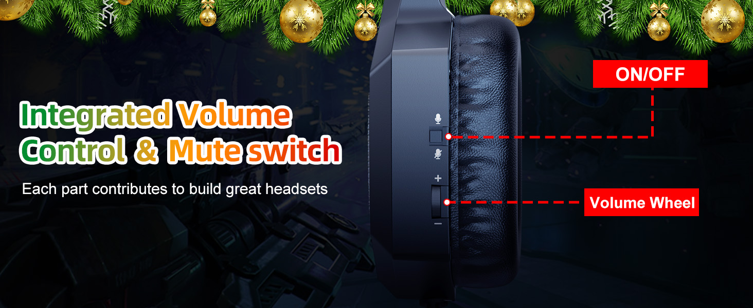 Integrated Volume Control & Mute switch