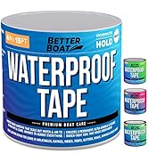 Better Boat White Waterproof Tape for Leaks, Heavy Duty Marine Grade Sealant, 15 ft x 4 in, for P...