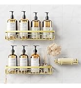 Deyhoc Shower Caddy, 3 Pack Shower Shelves for Inside Bathroom, Rustproof Adhesive Bathroom Organ...