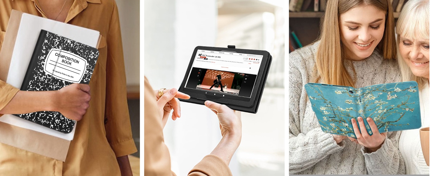 Kindle Fire HD 8 case cover 2022 sleeve bag flip folding magnetic Rotatable Kickstand Shockproof