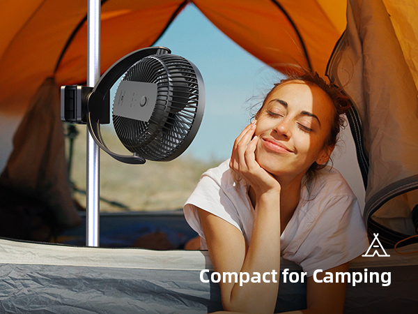 Koonie 10000mAh Rechargeable Portable, 8-Inch Battery Operated Clip on Fan