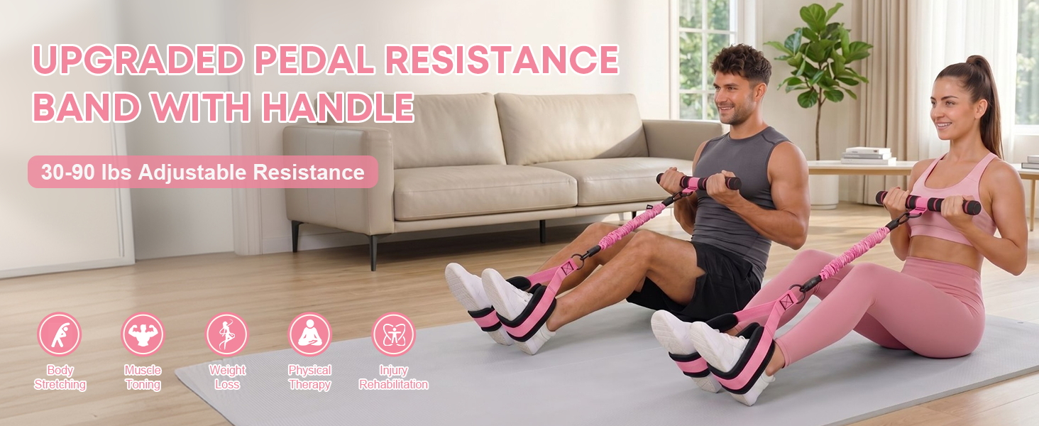BAND WITH HANDLE UPGRADED PEDAL RESISTANCE