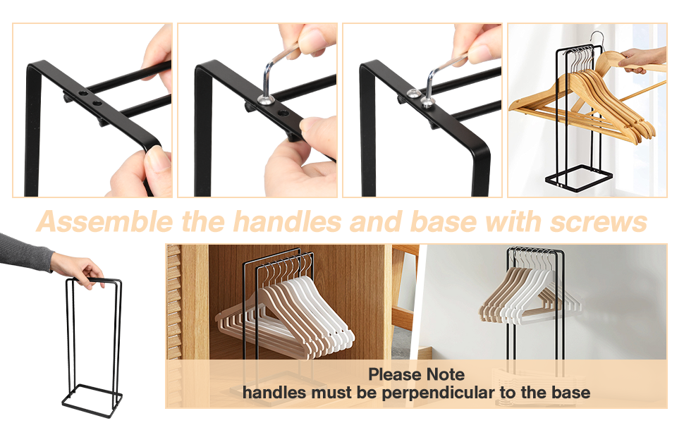 Waterproof Portable Stacker Container, Portable Hanger Organizer Rack, Hanger Storage Holder