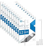 EHWINE 12 Pack 8.5x11 Wall Mount Acrylic Sign Holder, Acrylic Wall Sign Photo Menu Flyer Display ...