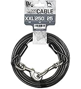 BV Pet Super Heavy XXL Tie Out Cable for Dogs up to 250 Pound, 25 Feet