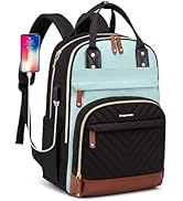 Laptop Backpack for Women Work Bookbag: 15.6 Inch College Backpacks with USB Charger School Bag W...