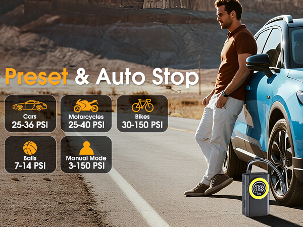 Tire Inflator Portable Air Compressor