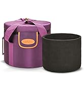 TOPFUND Purple Heavy Duty Crystal Singing Bowl Carrying Case 8 inch with Sponge Padded Sleeve 6"