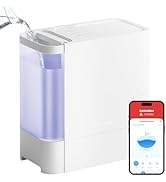 SwitchBot Evaporative Humidifier for Bedroom 4.5L, 750ml/h, No Mist, No White Dust, Tap Water Fil...