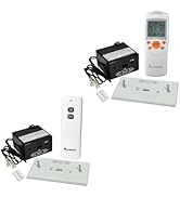 Durablow TR1001 On/Off Remote Bundle with TR1003 Gas Fireplace Remote with LCD Screen & Thermosta...