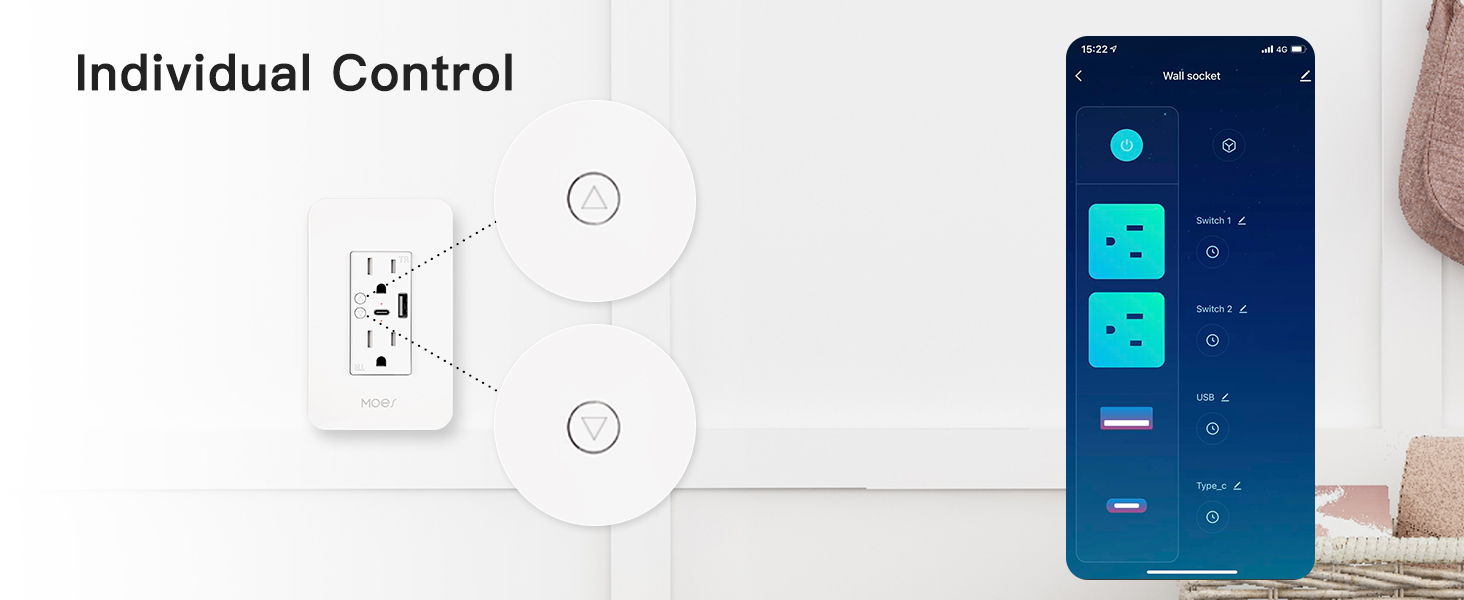 individual control outlet