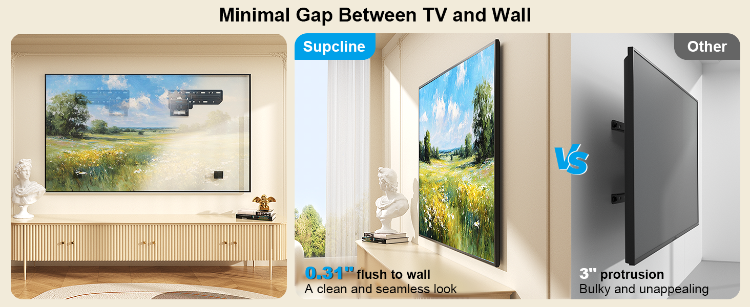 ultra slim tv mount