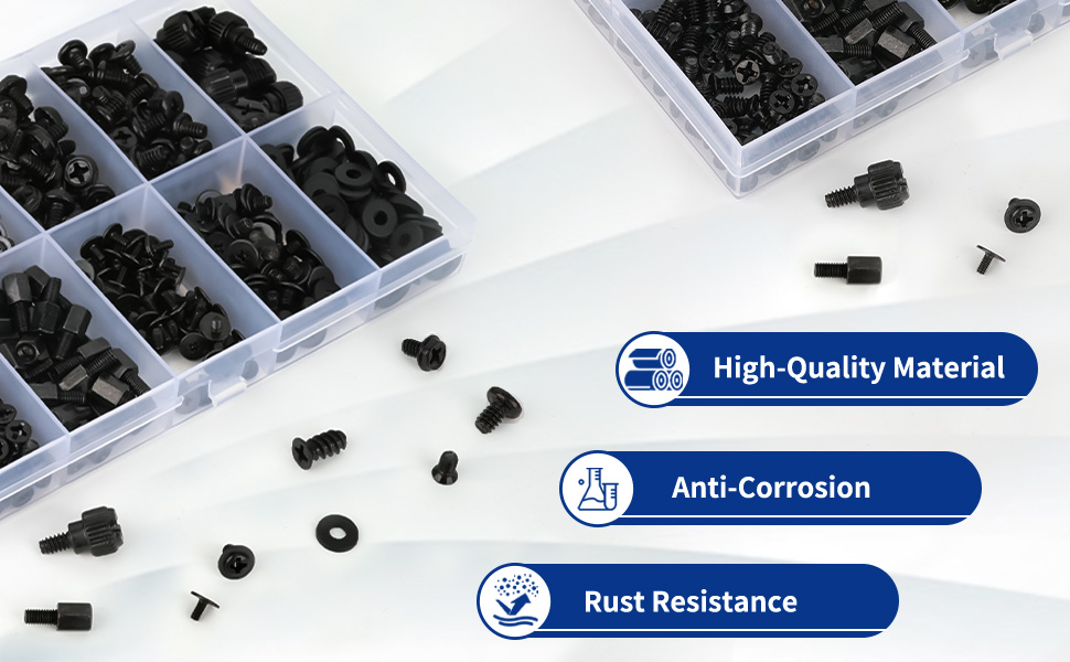computer case screws, computer screws assortment kit, replacement computer screws